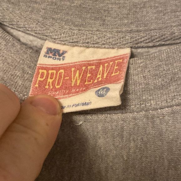 MV Sport Shirts Mv Sport Pro Weave Portledge Patch Sweatshirt Crew Neck Pullover Mens Medium